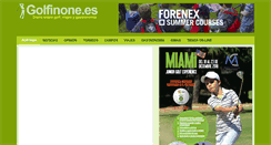 Desktop Screenshot of golfinone.es