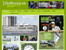 Tablet Screenshot of golfinone.es